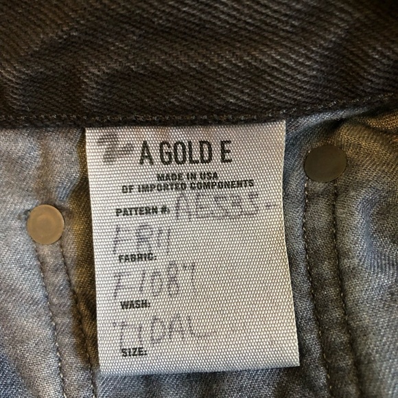 AGOLDE Carrie Knee Length Slim Shorts High Rise A119-1084 Black Size 27 - Picture 9 of 12